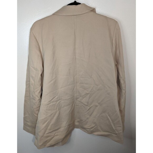 Alfani Full Zip Jacket Cream Beige Lined Business Casual Size XL - Picture 3 of 11